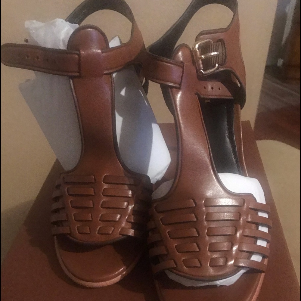 Coach Brown Leather Heels